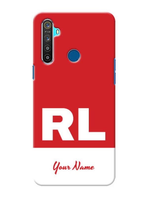 Custom Realme 5 Custom Phone Cases: dual tone custom text Design