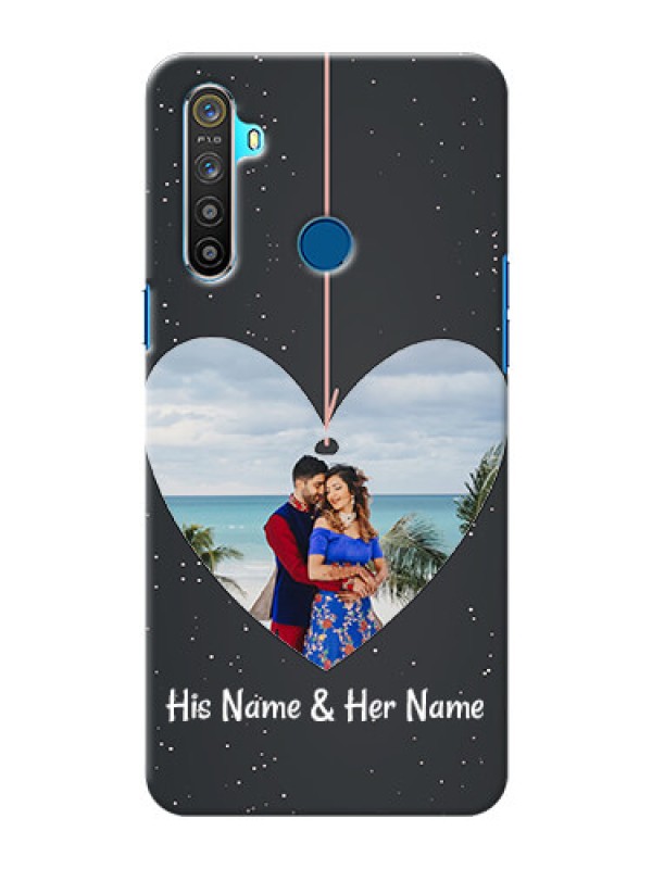 Custom Realme 5i custom phone cases: Hanging Heart Design