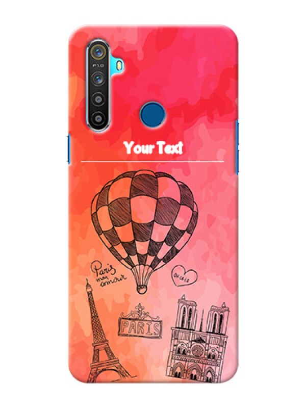 Custom Realme 5i Personalized Mobile Covers: Paris Theme Design