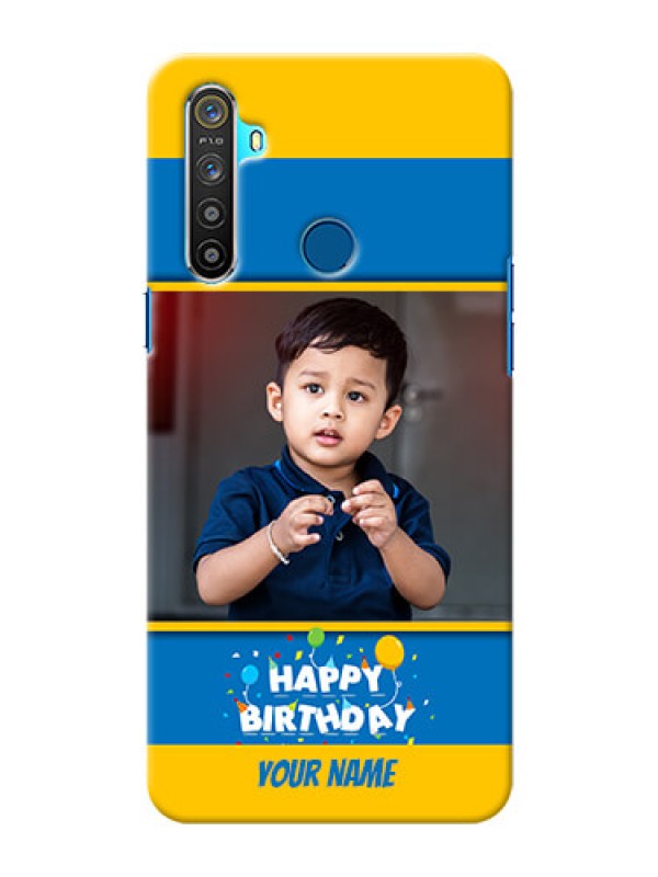 Custom Realme 5i Mobile Back Covers Online: Birthday Wishes Design