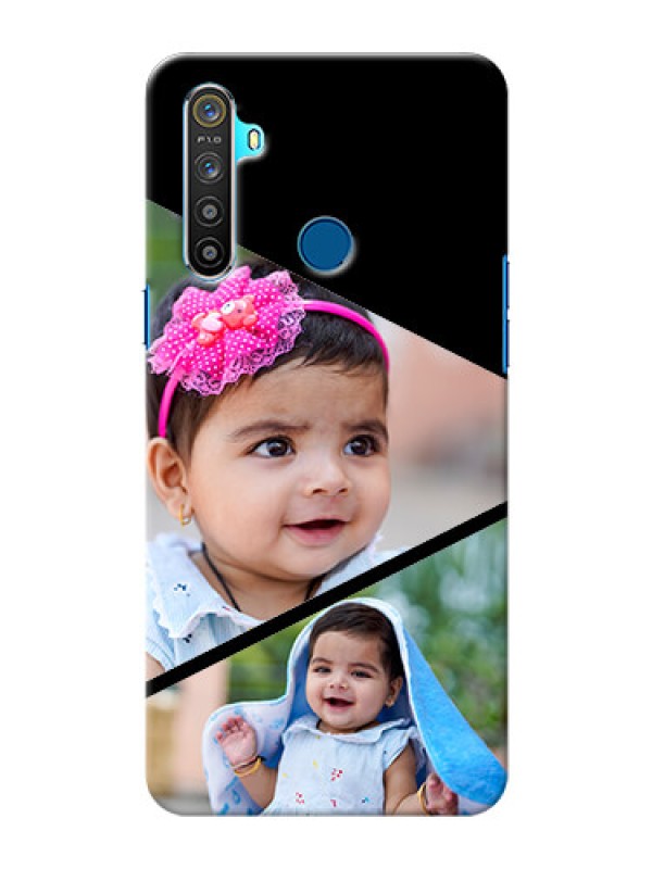 Custom Realme 5i mobile back covers online: Semi Cut Design