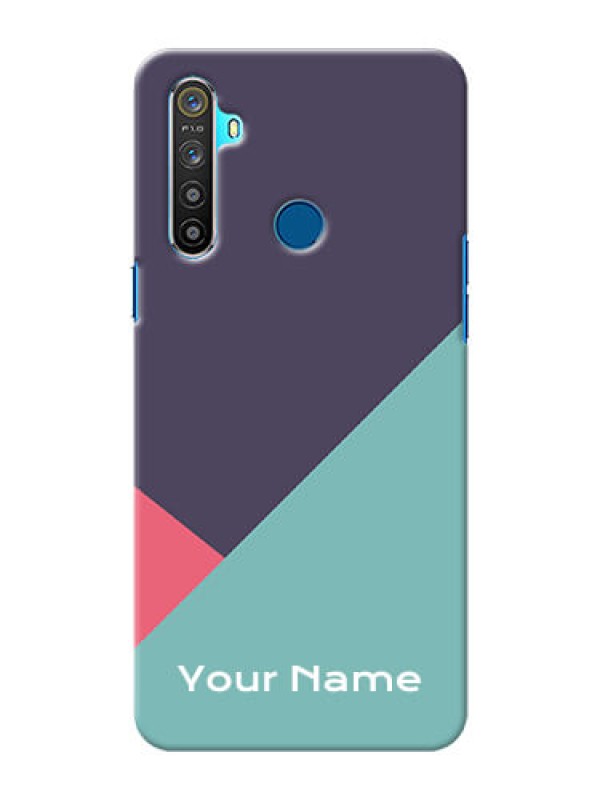 Custom Realme 5I Custom Phone Cases: Tri Color abstract Design