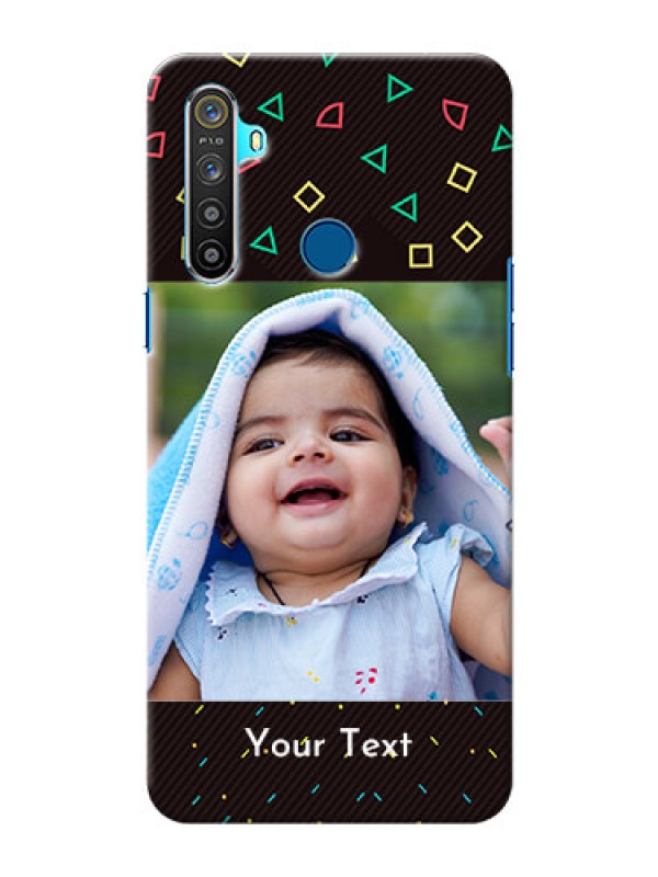Custom Realme 5S custom mobile cases with confetti birthday design