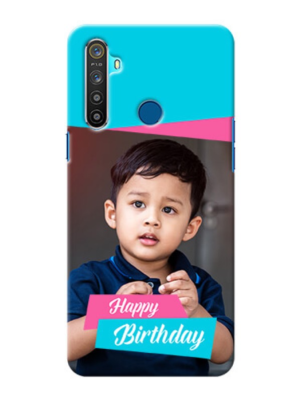 Custom Realme 5S Mobile Covers: Image Holder with 2 Color Design