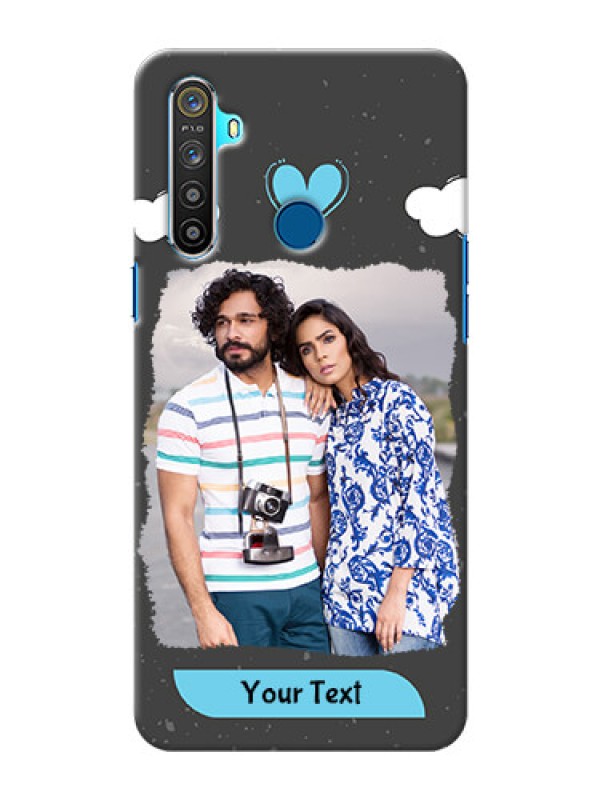 Custom Realme 5S Mobile Back Covers: splashes with love doodles Design