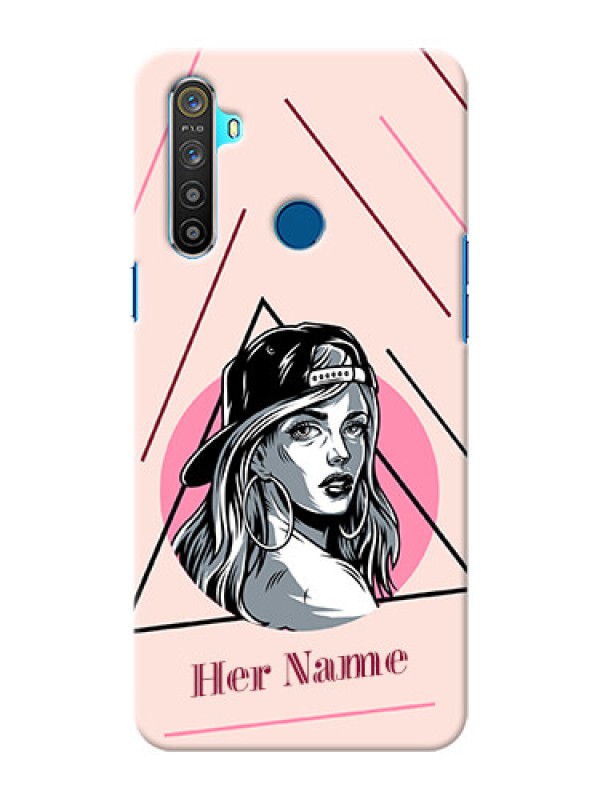 Custom Realme 5S Custom Phone Cases: Rockstar Girl Design