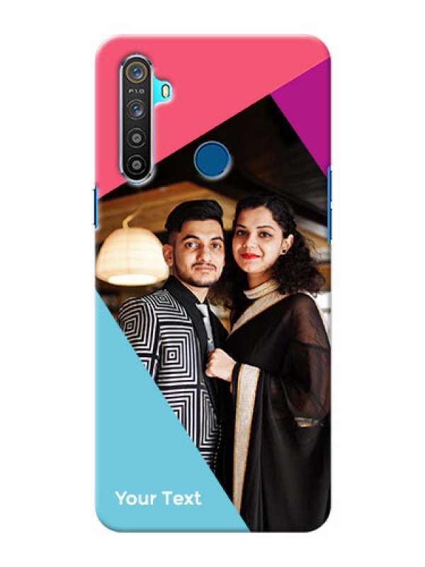 Custom Realme 5S Custom Phone Cases: Stacked Triple colour Design