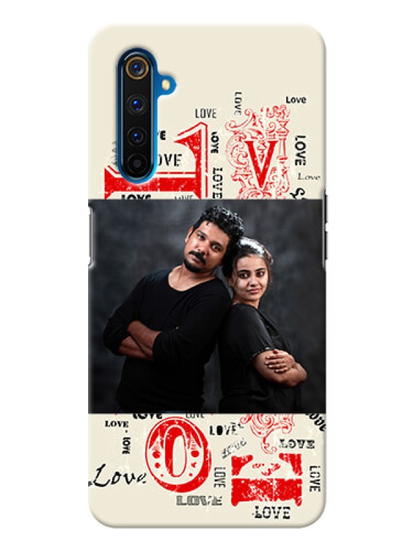 Custom Realme 6 Pro mobile cases online: Trendy Love Design Case