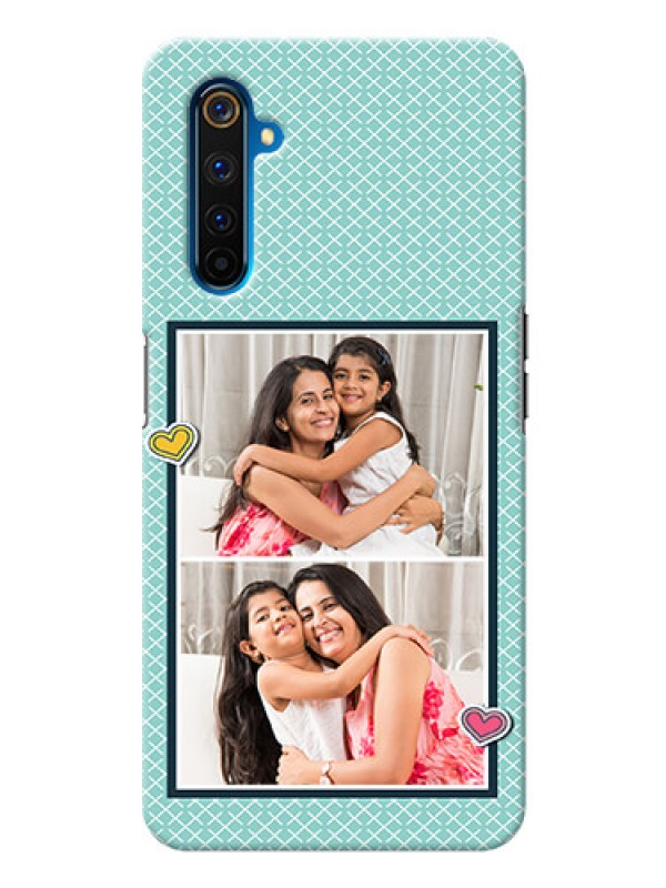 Custom Realme 6 Pro Custom Phone Cases: 2 Image Holder with Pattern Design