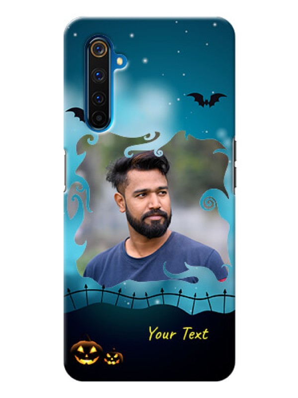 Custom Realme 6 Pro Personalised Phone Cases: Halloween frame design