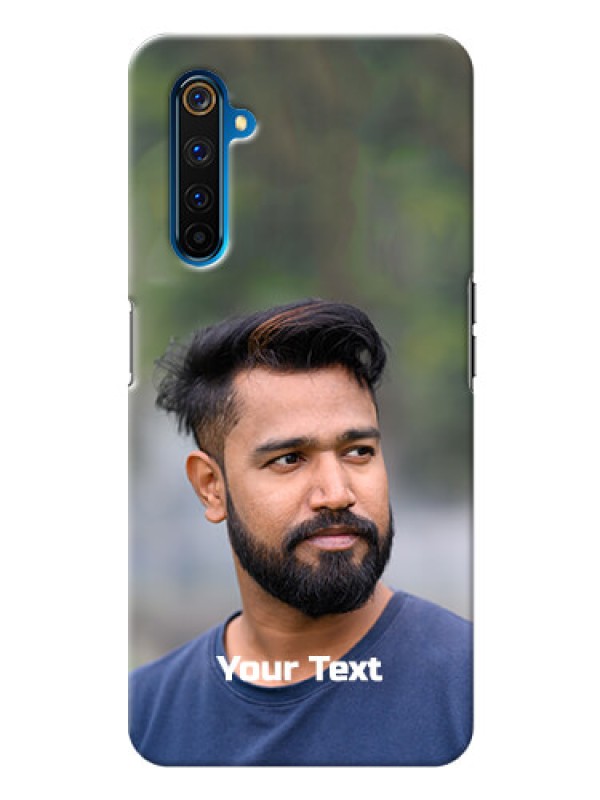 Custom Realme 6 Pro Mobile Cover: Photo with Text