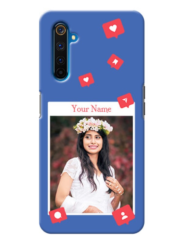 Custom Realme 6 Pro Back Covers: Like Share And Comment Design