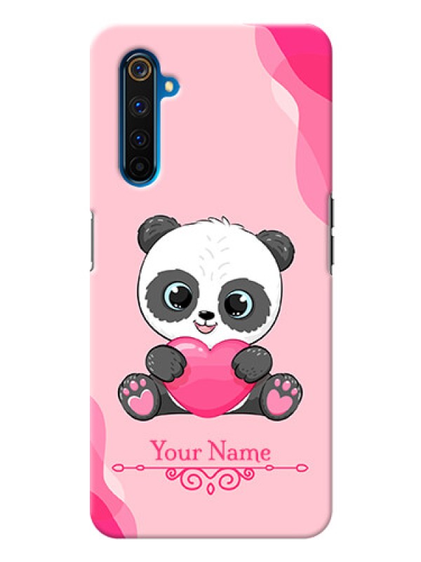 Custom Realme 6 Pro Mobile Back Covers: Cute Panda Design