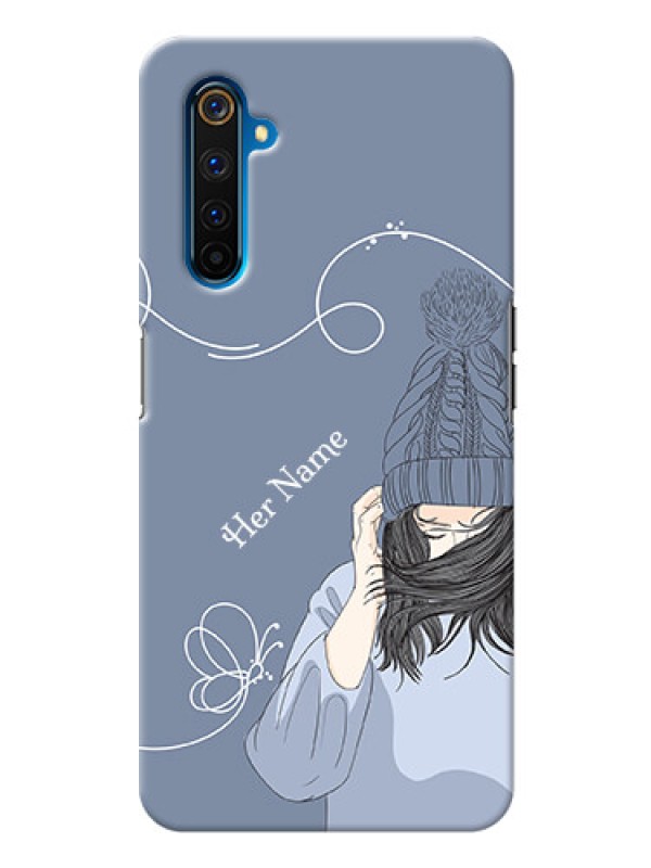 Custom Realme 6 Pro Custom Mobile Case with Girl in winter outfit Design