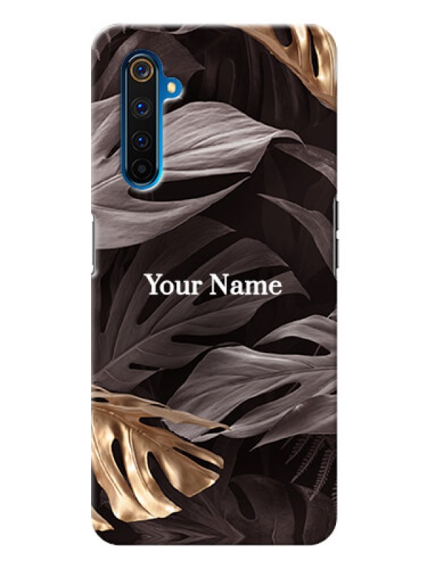 Custom Realme 6 Pro Mobile Back Covers: Wild Leaves digital paint Design