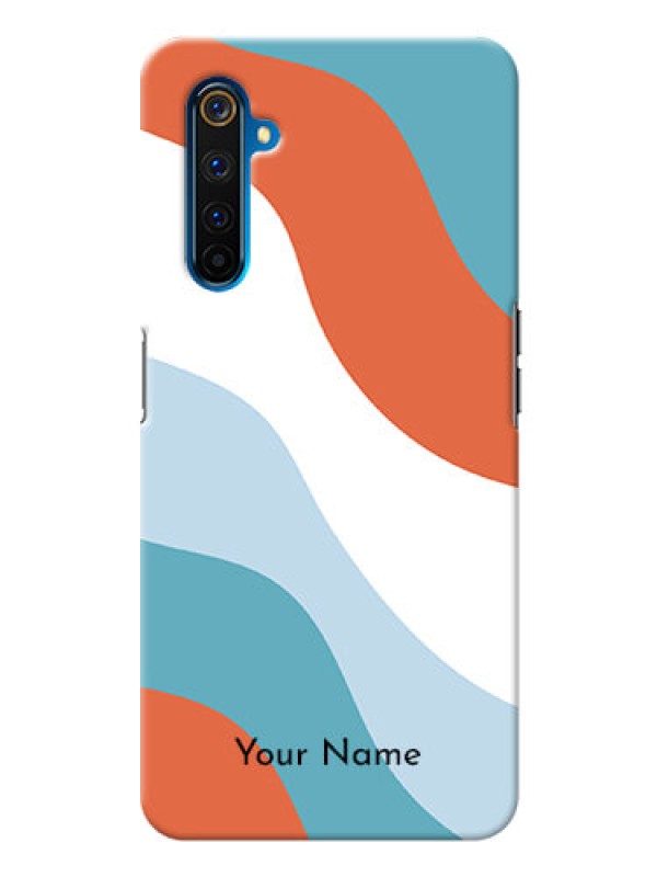 Custom Realme 6 Pro Mobile Back Covers: coloured Waves Design