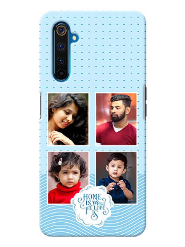 Custom Realme 6 Pro Custom Phone Covers: Cute love quote with 4 pic upload Design