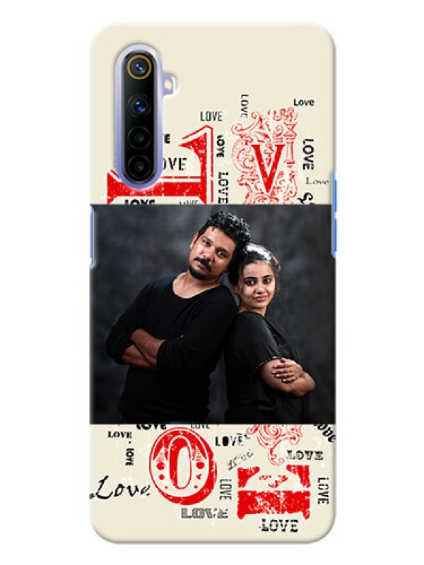 Custom Realme 6 mobile cases online: Trendy Love Design Case