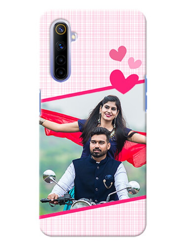 Custom Realme 6 Personalised Phone Cases: Love Shape Heart Design