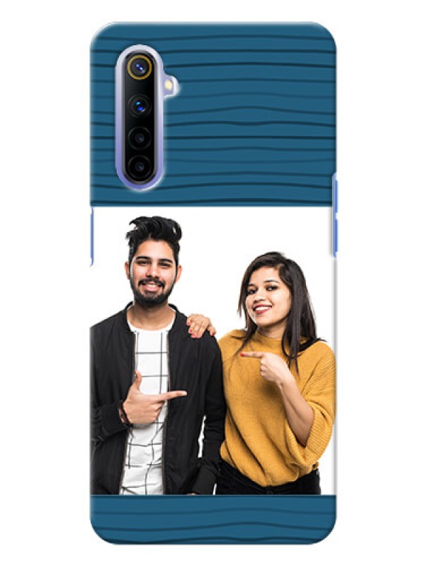 Custom Realme 6 Custom Phone Cases: Blue Pattern Cover Design