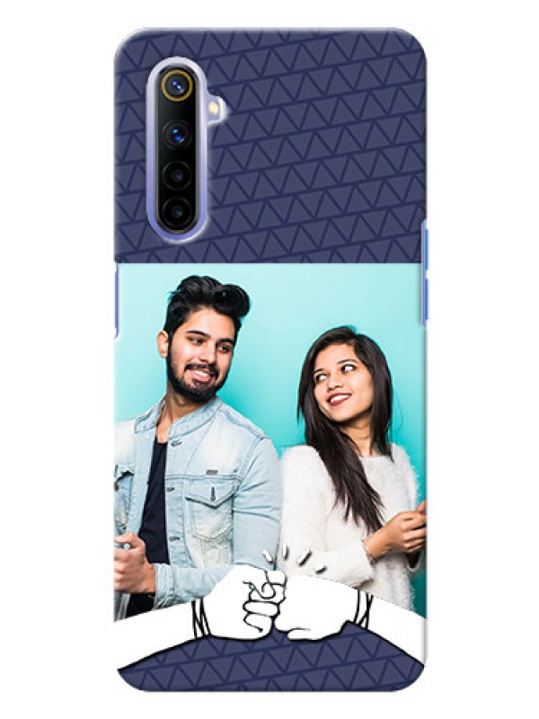 Custom Realme 6 Mobile Covers Online with Best Friends Design  