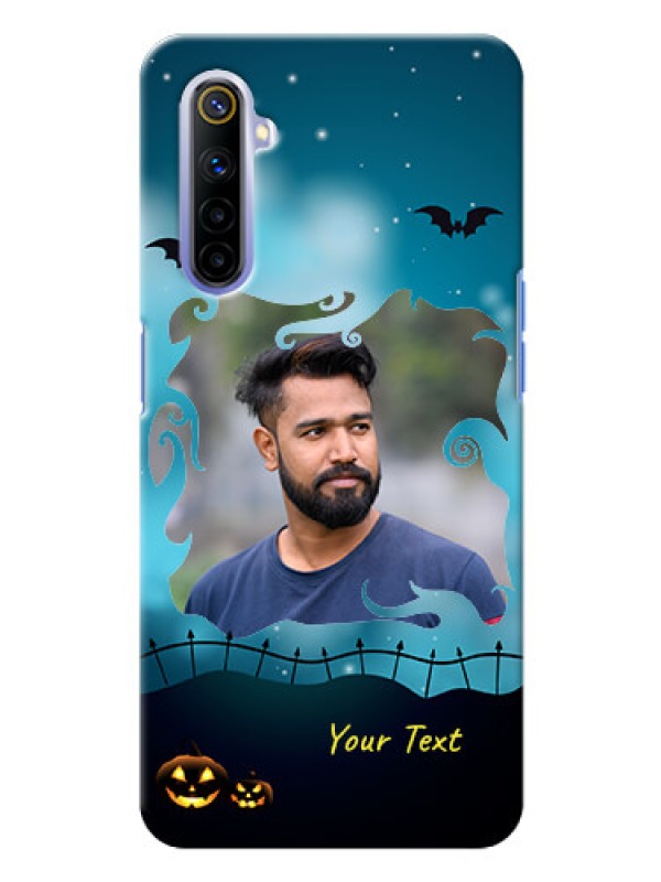 Custom Realme 6 Personalised Phone Cases: Halloween frame design