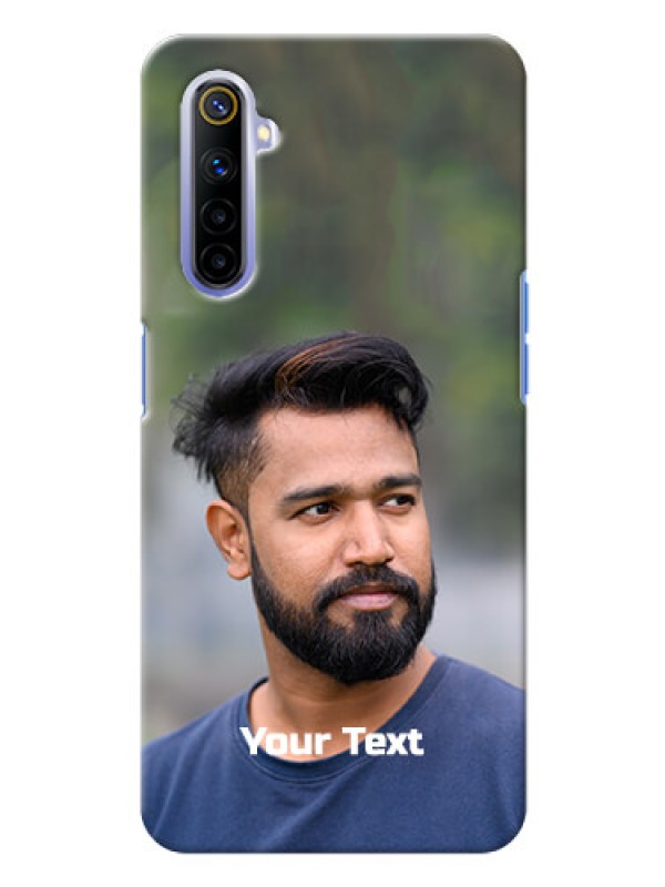Custom Realme 6 Mobile Cover: Photo with Text