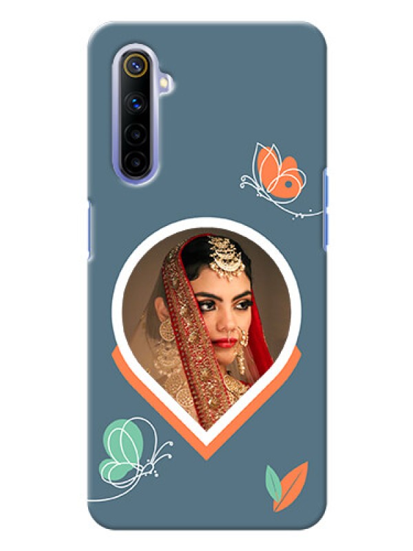 Custom Realme 6 Custom Mobile Case with Droplet Butterflies Design