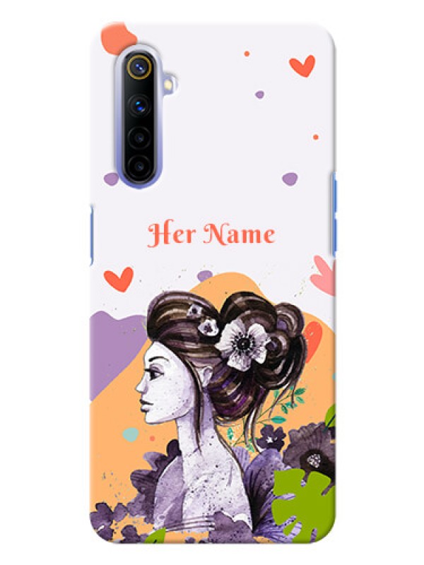 Custom Realme 6 Custom Mobile Case with Woman And Nature Design