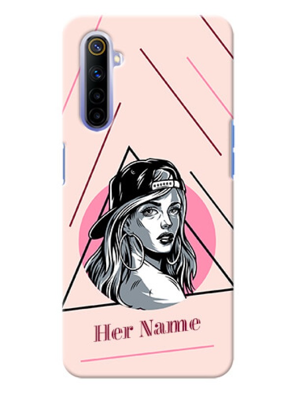 Custom Realme 6 Custom Phone Cases: Rockstar Girl Design