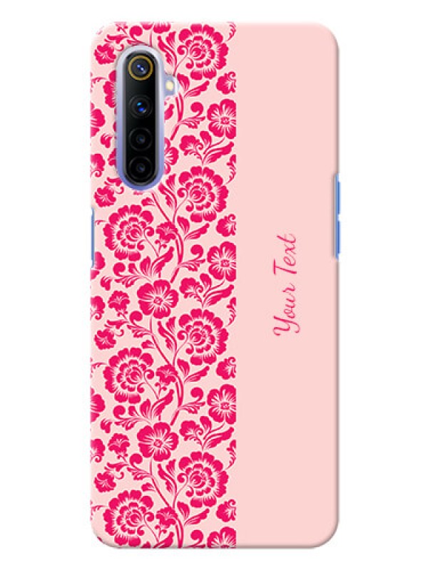 Custom Realme 6 Phone Back Covers: Attractive Floral Pattern Design