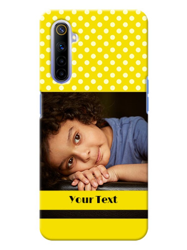 Custom Realme 6i Custom Mobile Covers: Bright Yellow Case Design