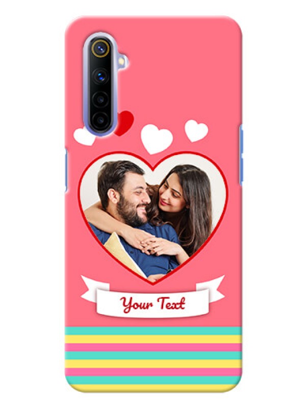 Custom Realme 6i Personalised mobile covers: Love Doodle Design