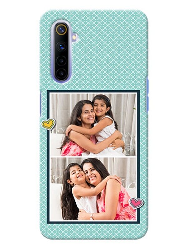 Custom Realme 6i Custom Phone Cases: 2 Image Holder with Pattern Design