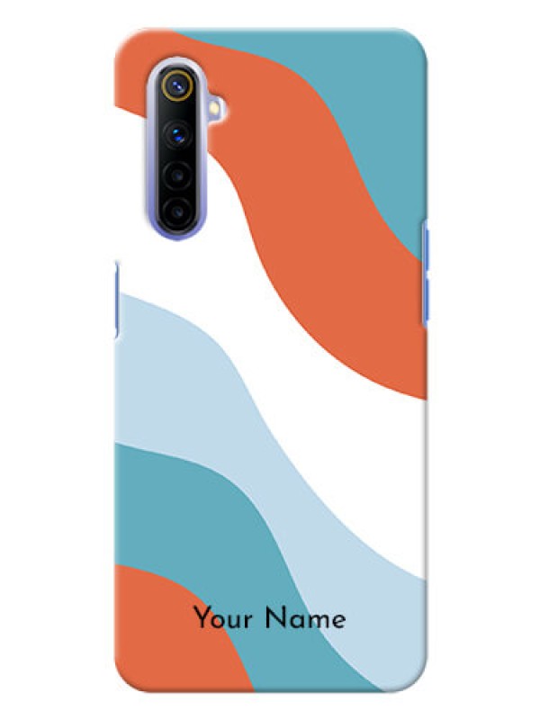 Custom Realme 6I Mobile Back Covers: coloured Waves Design