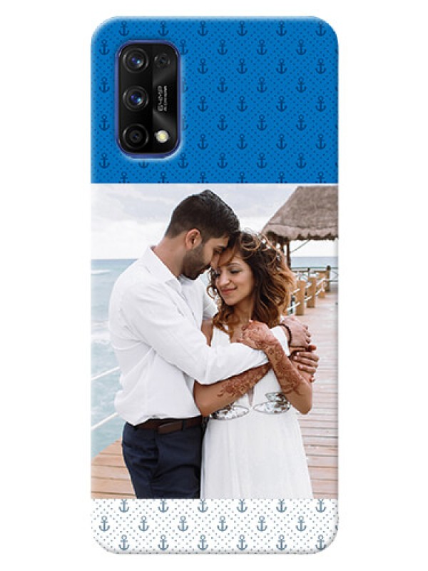 Custom Realme 7 Pro Mobile Phone Covers: Blue Anchors Design