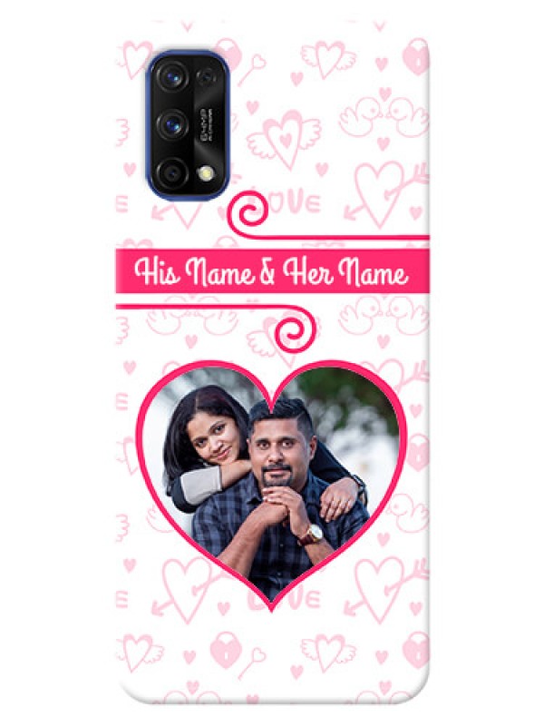 Custom Realme 7 Pro Personalized Phone Cases: Heart Shape Love Design