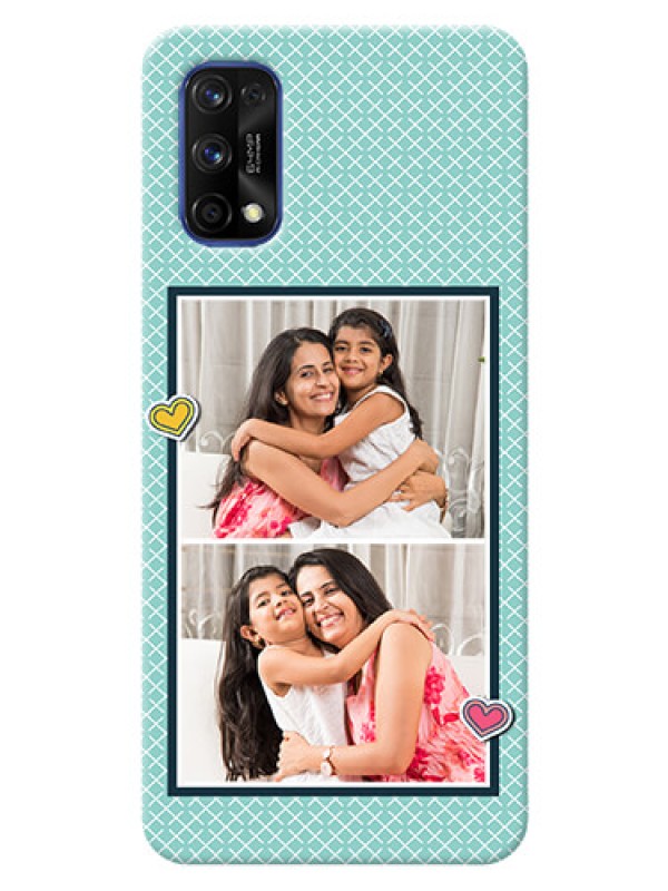 Custom Realme 7 Pro Custom Phone Cases: 2 Image Holder with Pattern Design