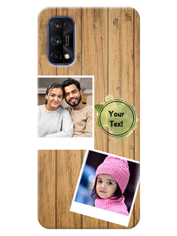 Custom Realme 7 Pro Custom Mobile Phone Covers: Wooden Texture Design