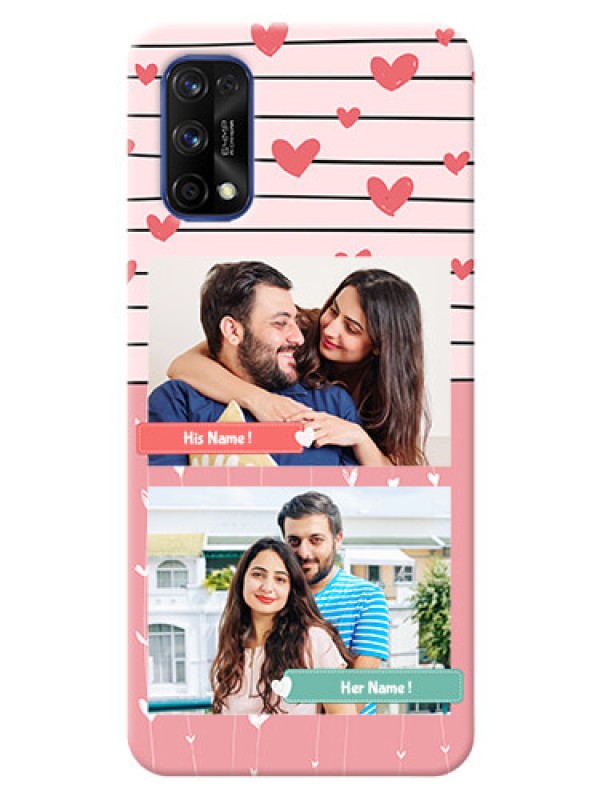 Custom Realme 7 Pro custom mobile covers: Photo with Heart Design