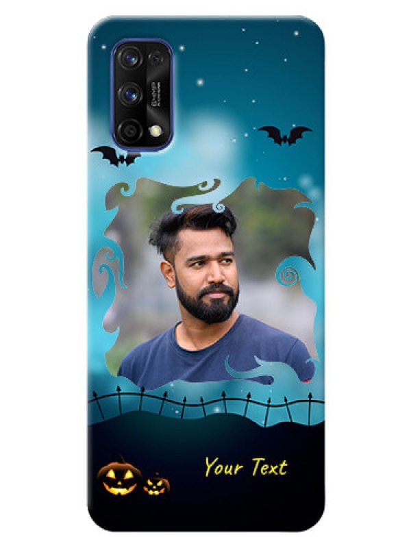 Custom Realme 7 Pro Personalised Phone Cases: Halloween frame design