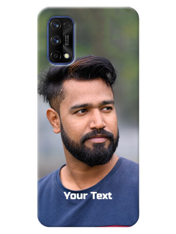 Custom Realme 7 Pro Mobile Cover: Photo with Text