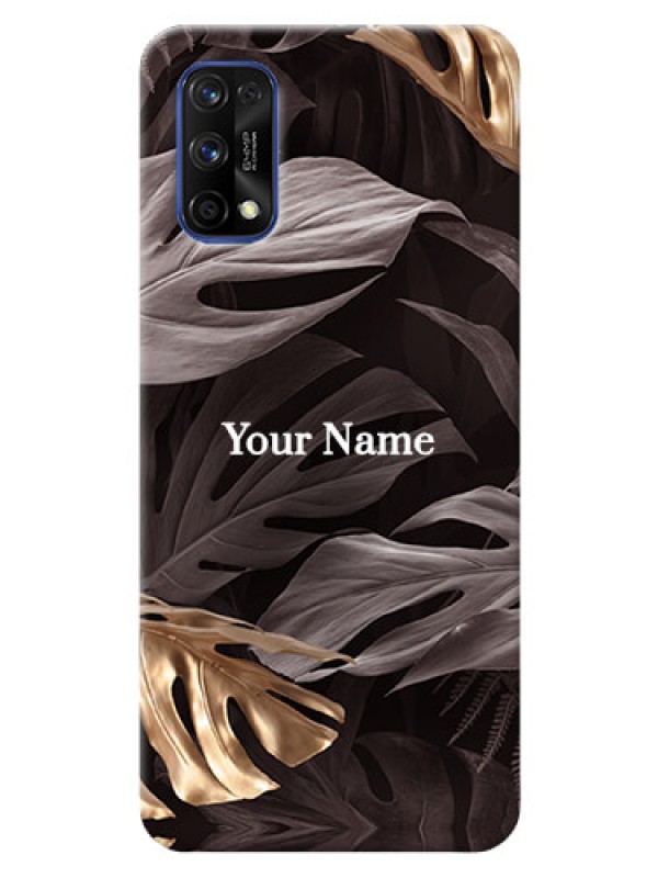 Custom Realme 7 Pro Mobile Back Covers: Wild Leaves digital paint Design