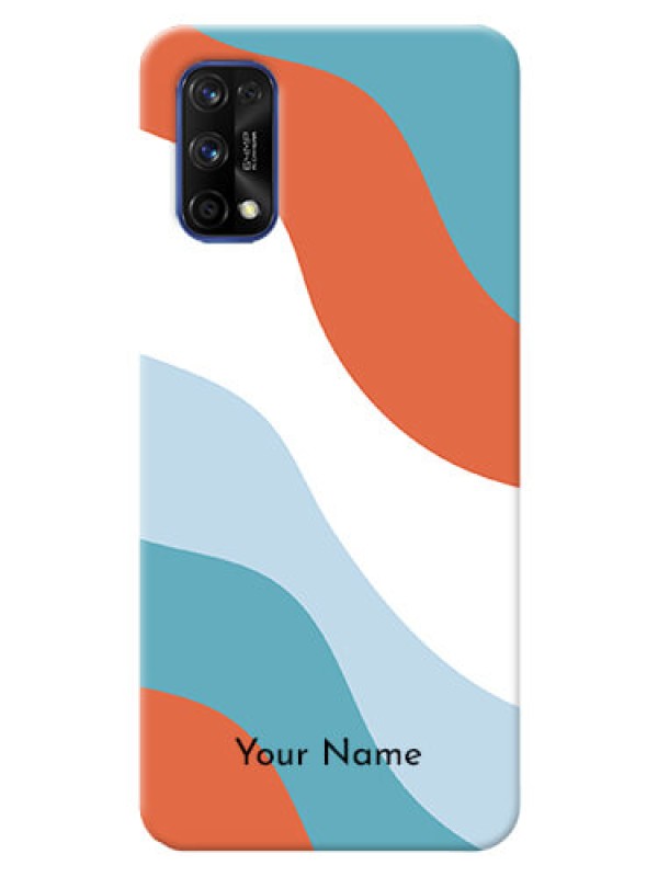 Custom Realme 7 Pro Mobile Back Covers: coloured Waves Design
