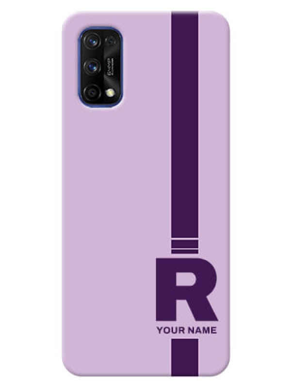 Custom Realme 7 Pro Custom Phone Covers: Simple dual tone stripe with name Design