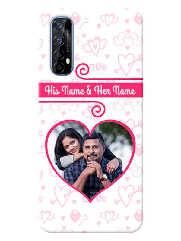 Custom Realme 7 Personalized Phone Cases: Heart Shape Love Design