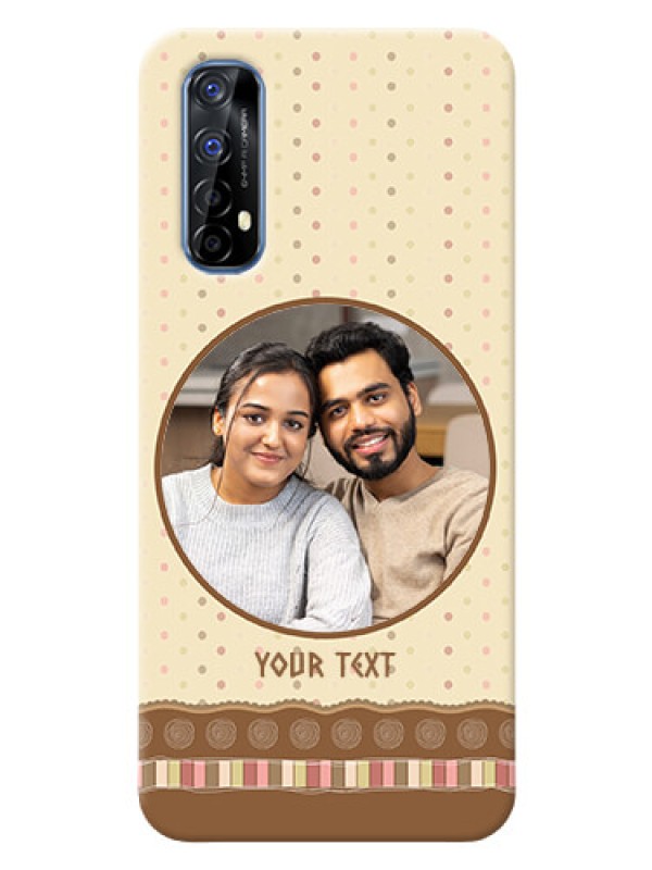 Custom Realme 7 Mobile Cases: Brown Dotted Mobile Case Design