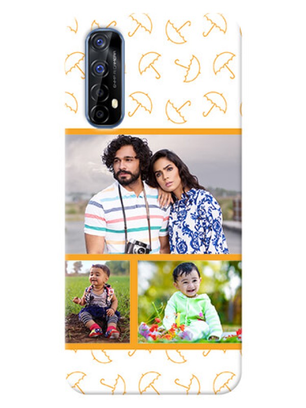 Custom Realme 7 Personalised Phone Cases: Yellow Pattern Design