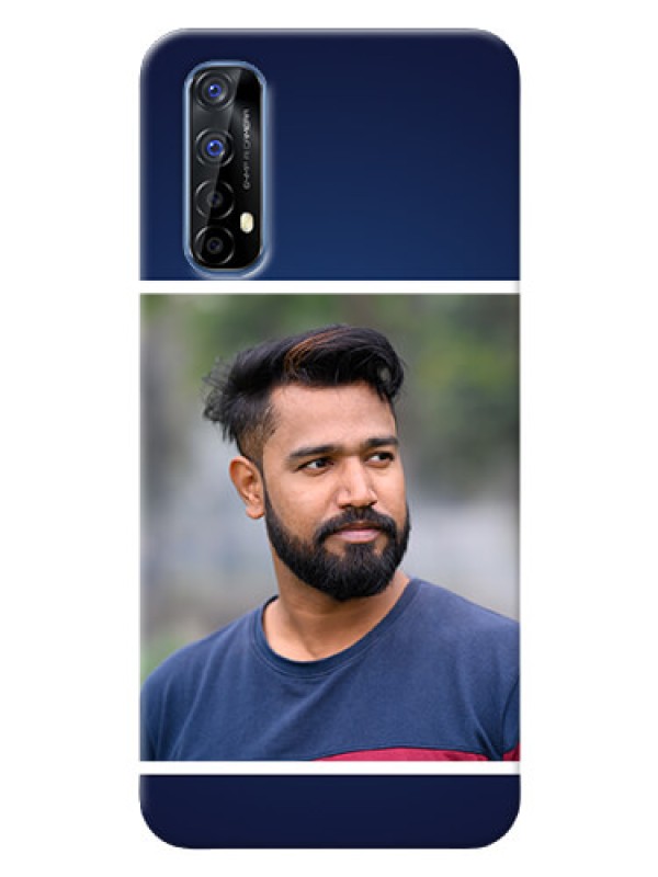 Custom Realme 7 Mobile Cases: Simple Royal Blue Design