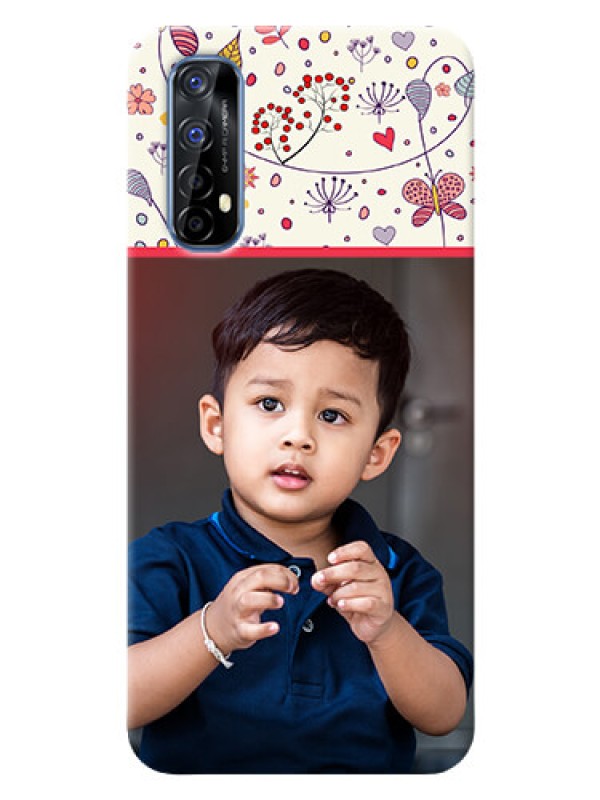 Custom Realme 7 phone back covers: Premium Floral Design